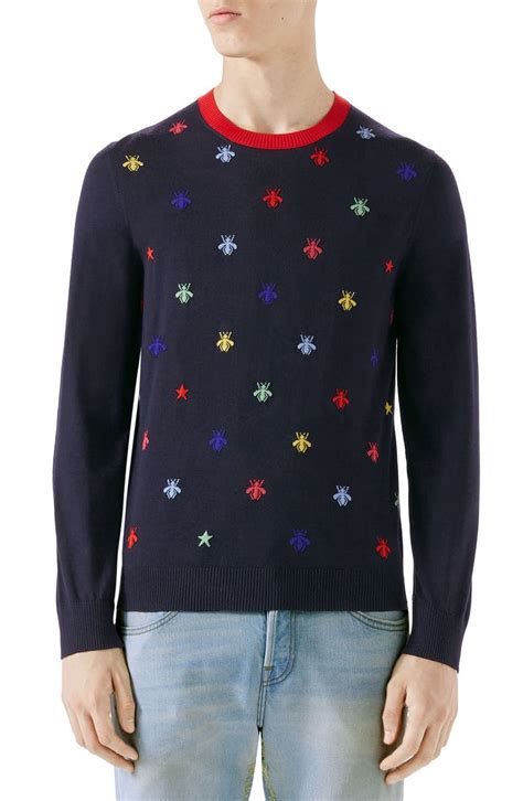 replica gucci sweater womens|gucci bee embroidered sweater.